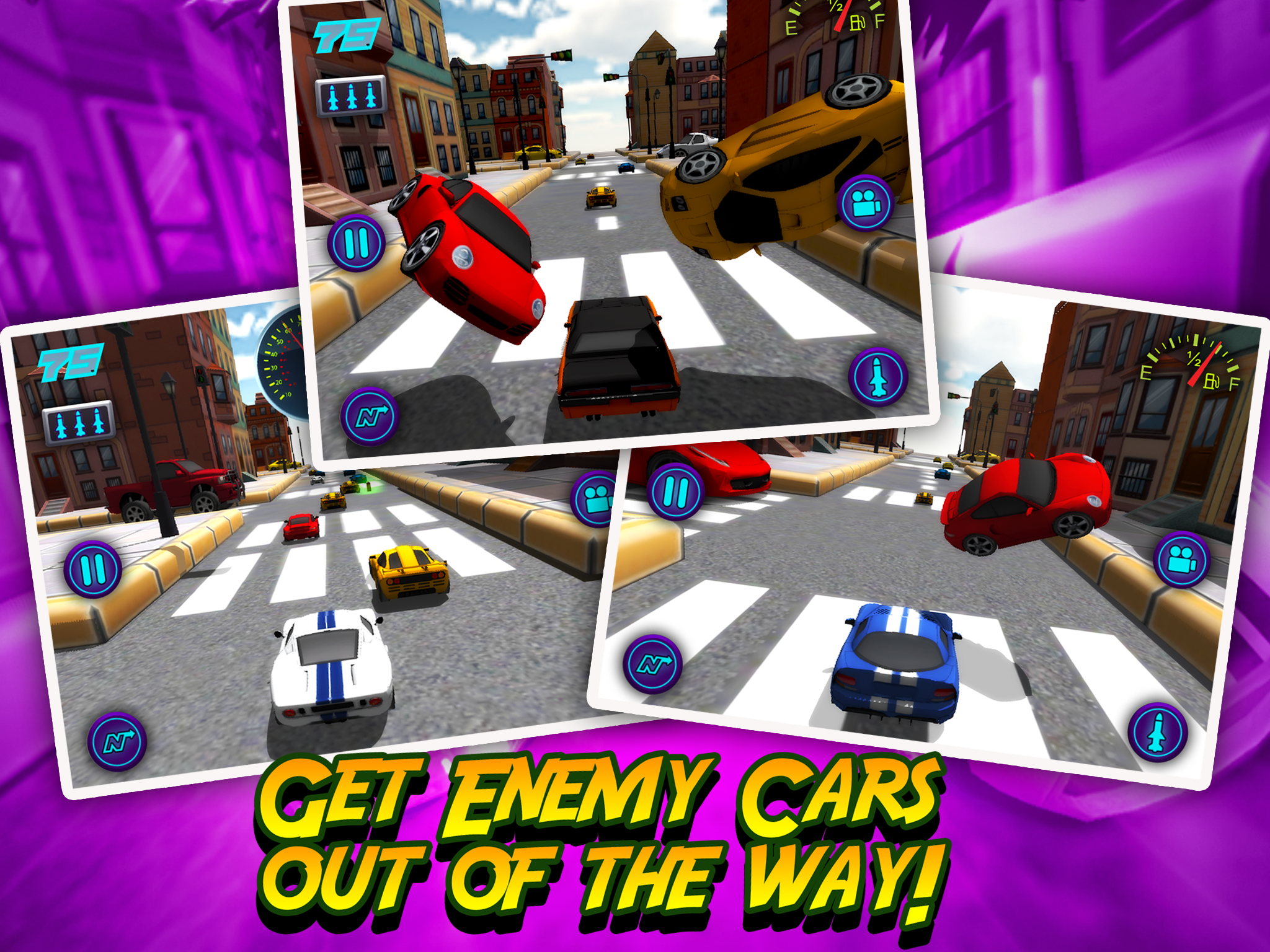 A Mini Toy Toon 3D Car Motor Racing Lightning Fast Auto Race Game screenshot 7