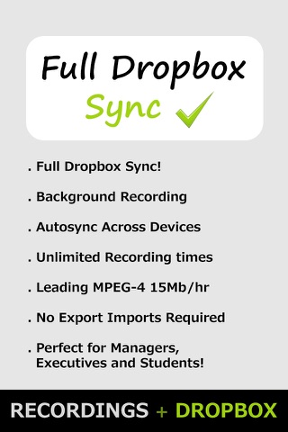 VoiceBox! for Dropbox (Sync Audio Recordings and Voice Memos) screenshot 2