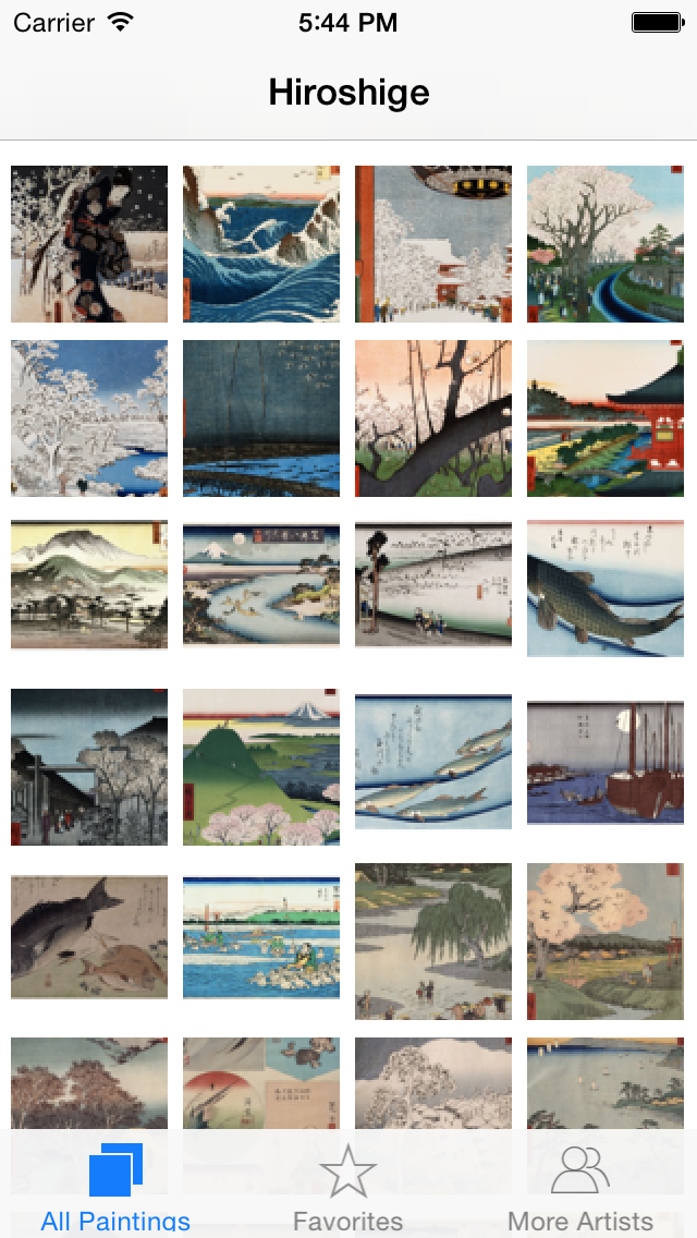 Screenshot #1 pour Hiroshige 154 Paintings ( HD 150M+ )