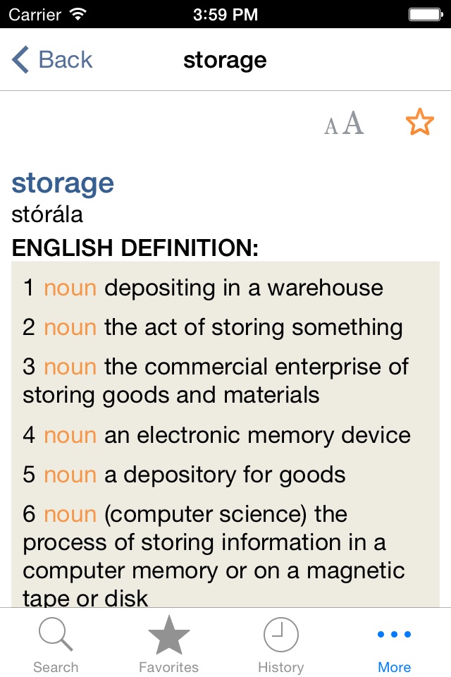 Irish<>English Dictionary screenshot 4