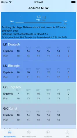 Game screenshot AbiNotenRechner NRW mod apk