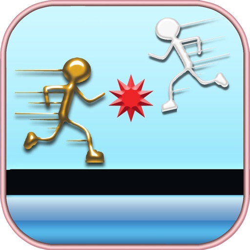 Bouncing Stickman : Jump & Fly Ketchapp Ninja - Pinball Subway Sniper ! icon