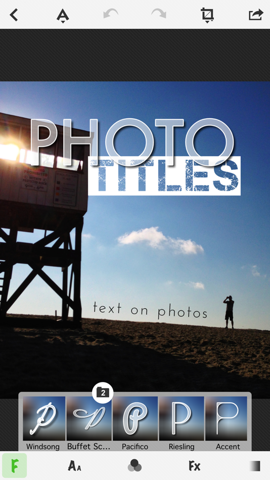 TitleFx - Write on Pictures, add Text Captions to Photos - 2.6.8 - (iOS)