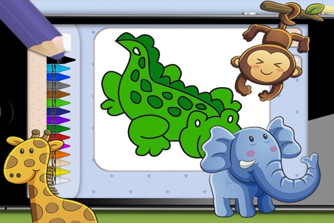 Pintar animales del zoo y de la selva – libros para colorear-Premium screenshot 3