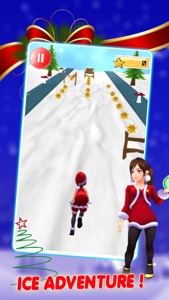 Christmas Santa Surfer-Ice Adventure Run 3D screenshot #1 for iPhone
