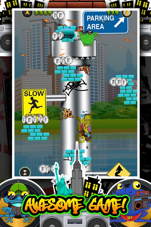 Hip Hop Frog Jump Game FREE screenshot 2