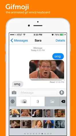 Game screenshot Gifmoji - emoji animated gif keyboard mod apk