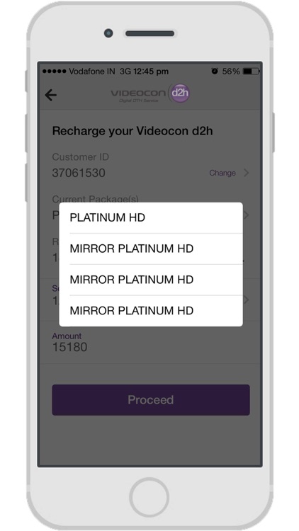 Videocon d2h Recharge