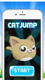 猫跳跃游戏 - 免费上瘾运行游戏 免费游戏 iphone screenshot 1