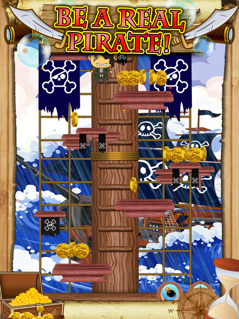 Awesome Pirate Jump Crazy Adventure Game by Super Jumping Games FREE screenshot 7