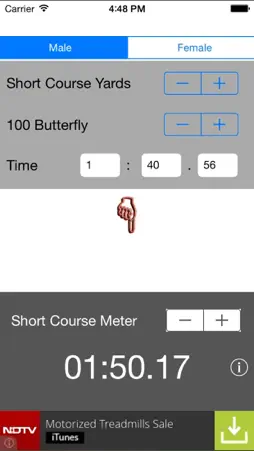 Swim Lap Time Converter screenshot 3