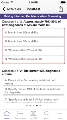 Multiple Sclerosis Virtual Education Academy screenshot 4
