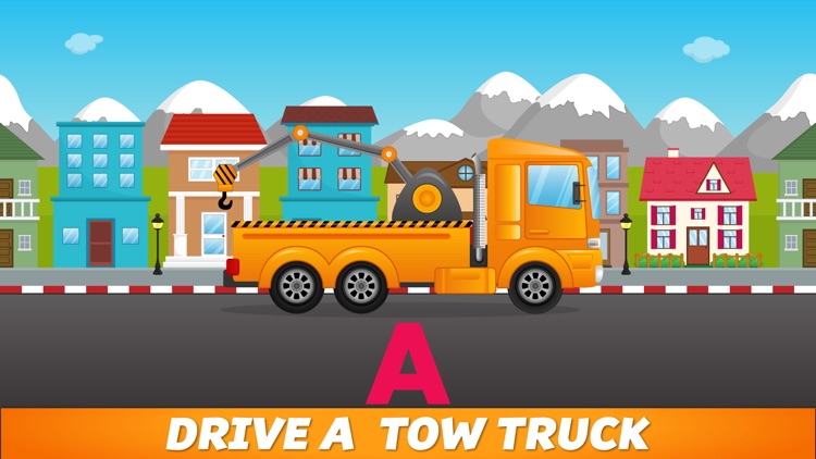 ABC Tow Truck - an alphabet fun game for preschool kids learning ABCs and love Trucks and Things That Go