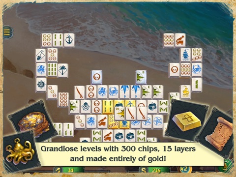 Screenshot #5 pour Mahjong Gold 2 Pirates Island Solitaire Free