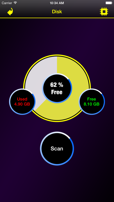 Screenshot #2 pour Memory & Disk Scanner - Check System Information