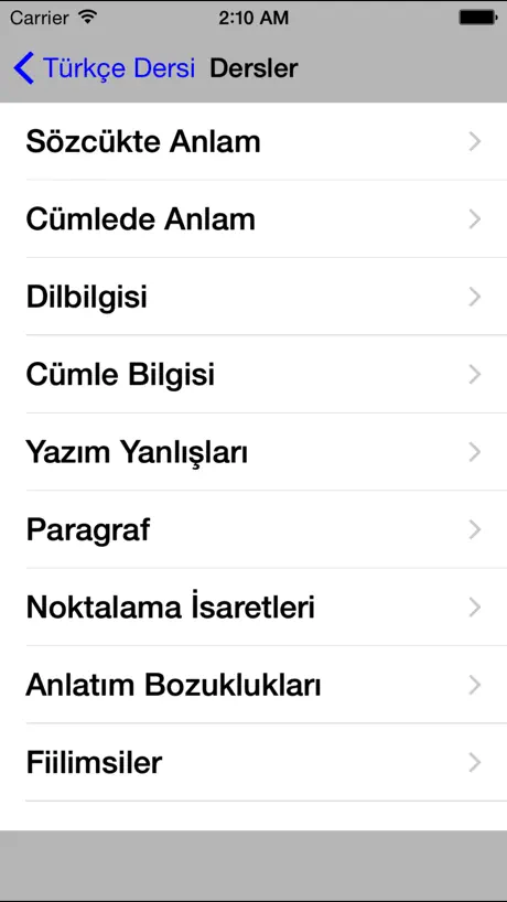 Türkçe Dersi - Özet