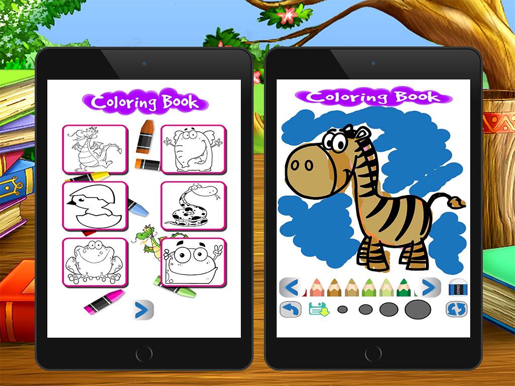 cartoon coloring draw book art game for kid screenshot 8