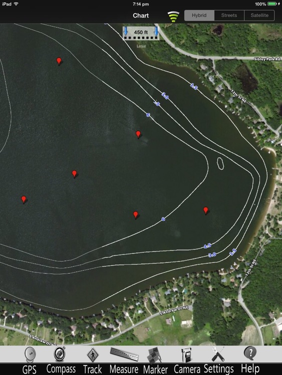Lake Andrew Nautical Chart Pro