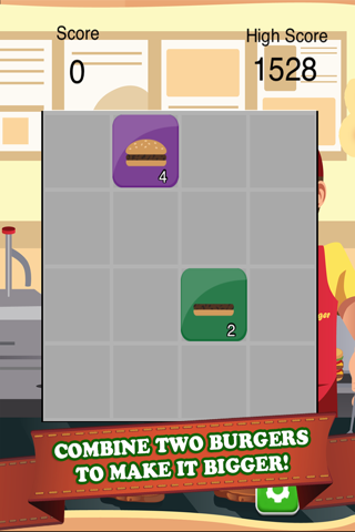 Burger Builder 2048 Matching and Sliding Number Puzzle - Super Addictive And Fun Games FREE screenshot 2