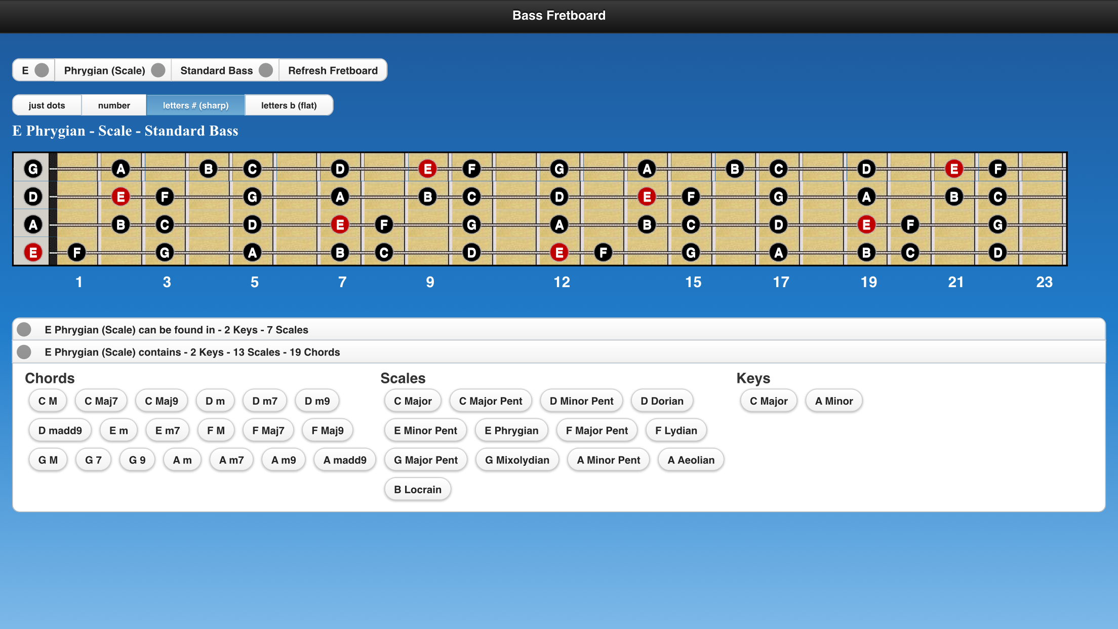 Bass Chords and Scales screenshot 4