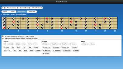 Bass Chords and Scales Screenshot