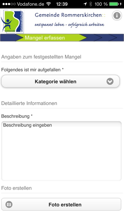 Mängelmelder Rommerskirchen