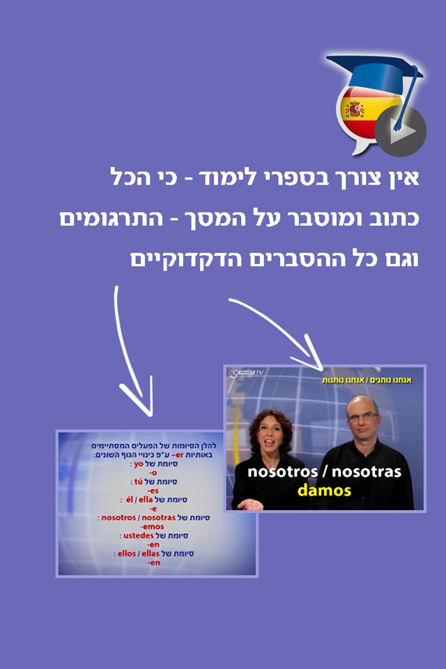 ספרדית בקלות ובהנאה - קורס בווידאו, חלק שני | פרולוג screenshot 2