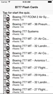 systems & limitations flash cards for boeing 777 iphone screenshot 1