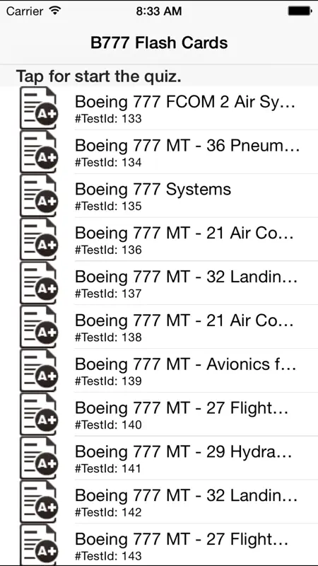 Systems & Limitations Flash Cards for Boeing 777 screenshot 1 of 2