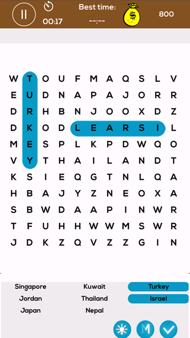 Screenshot #3 pour Country Word Search