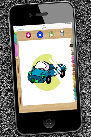 Coches para pintar y dibujos para colorear autos y carros con rotulador mágico - Premium screenshot 3