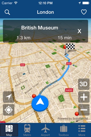 London Offline Map - City Metro Airport & Travel Route Planner screenshot 2
