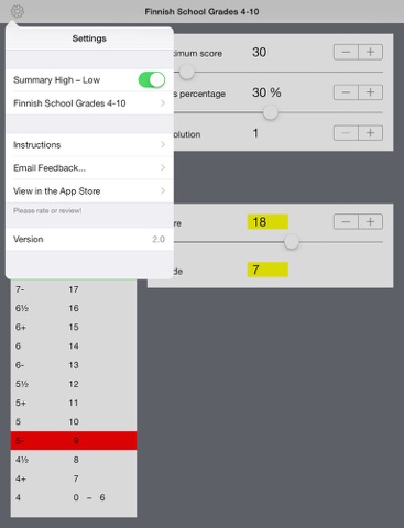 Score & Grade screenshot 2