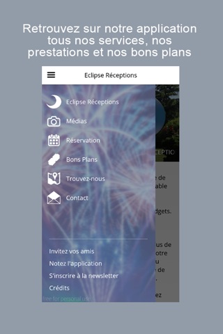 Eclipse Receptions screenshot 2