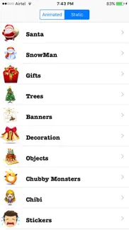 christmas emoji + animated emojis iphone screenshot 3