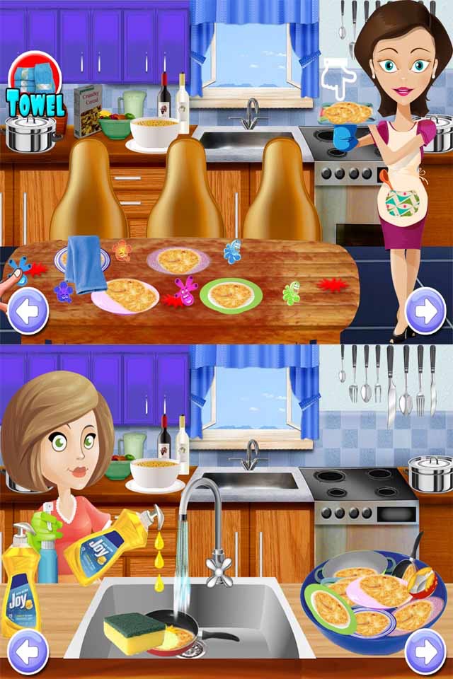 Kids Dish Washing & Cleaning - Play Free Kitchen Game screenshot 2