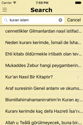 Sorularla islamiyet (Islamic Questions and Answers in Turkish) screenshot 3