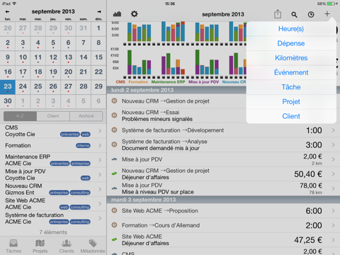 Screenshot #5 pour Cube Gestion du Temps et des Dépenses