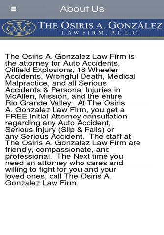 The Osiris Gonzalez Law Firm screenshot 2