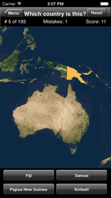Country Maps Quiz screenshot