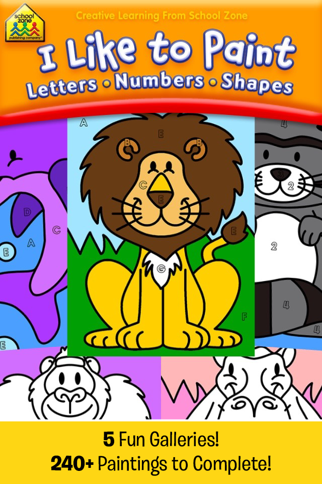 I Like to Paint Letters Numbers and Shapes