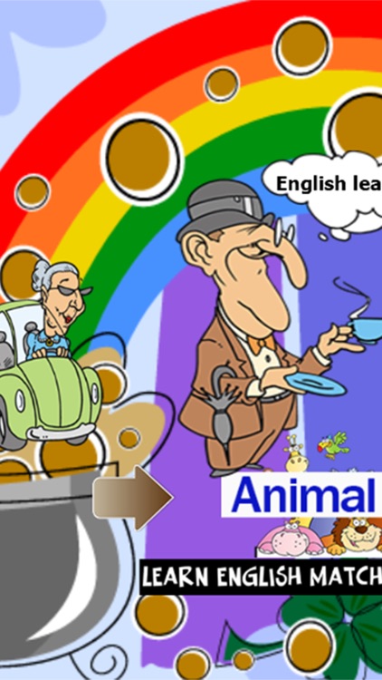 Learn english match vocabulary : word search animal match game