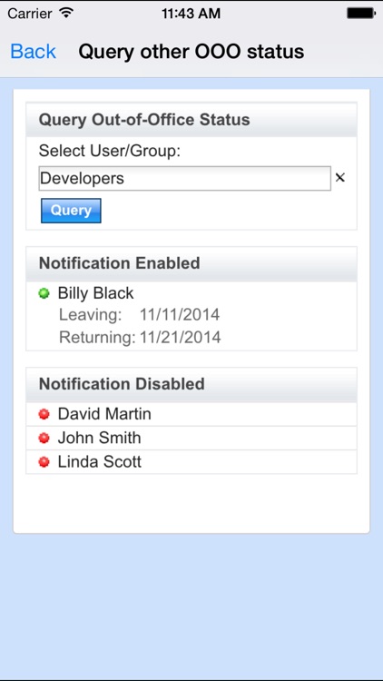 Out of Office (Lotus Notes) screenshot-3