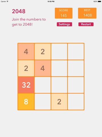 Screenshot #5 pour 2048 game HD - Join the numbers