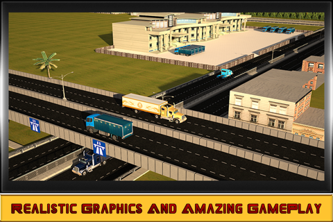 Heavy Duty Truck Simulator – Drive Your Road Trailer Through the Realistic City Traffic Vehicles in the Challenging Game screenshot 3