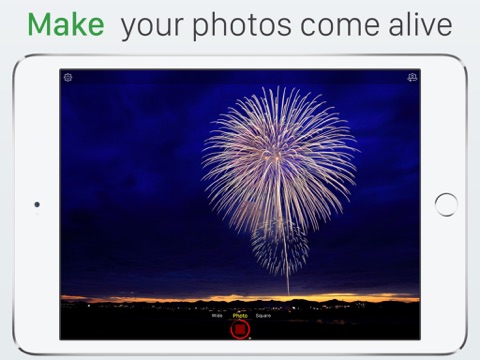 Live Pictures Cam & GIF-maker: delen op Facebook, Twitter & Instagram