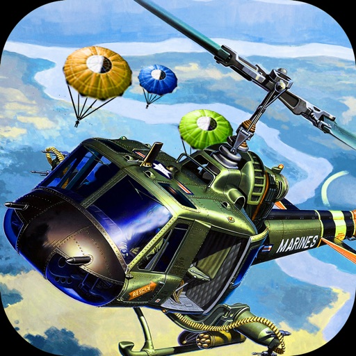 Special Ops Airborne Rescue - Top Down Gunship Style Flying Game