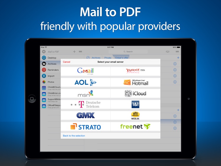 Mail to PDF - Importer and Archivist for e-mails