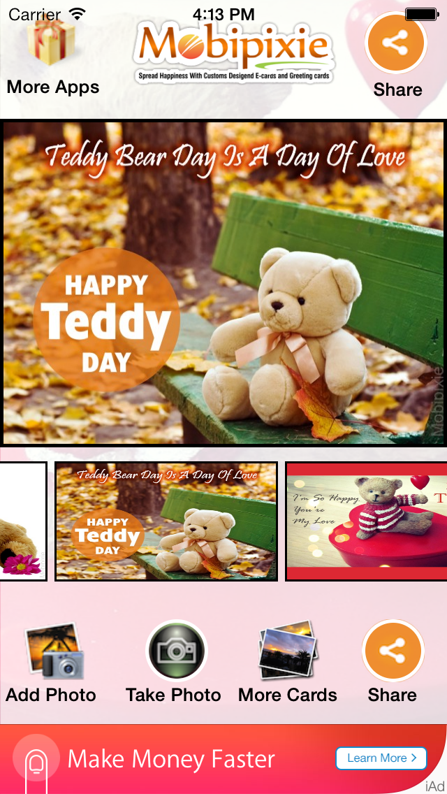 Teddy bear eCards & greetings screenshot