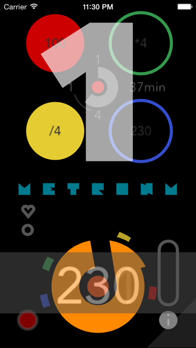 Screenshot #2 pour Metronm - métronome numérique avec traceur d'activité énergétique